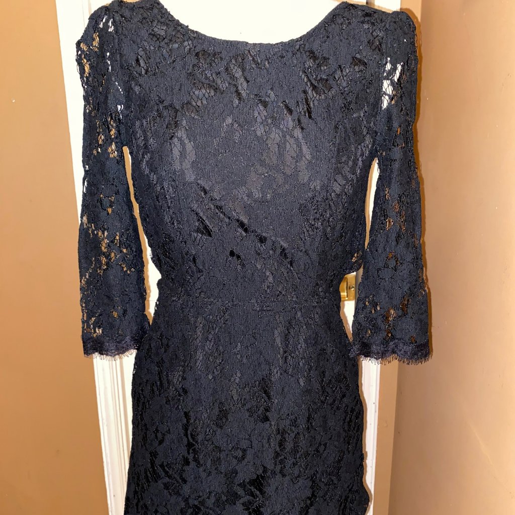 Mini Black Lace Dress